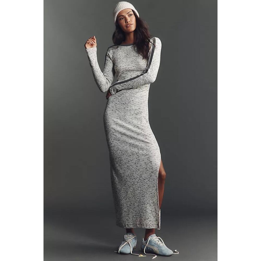 NWT Anthropologie daily practice long sleeve fitted midi dress
